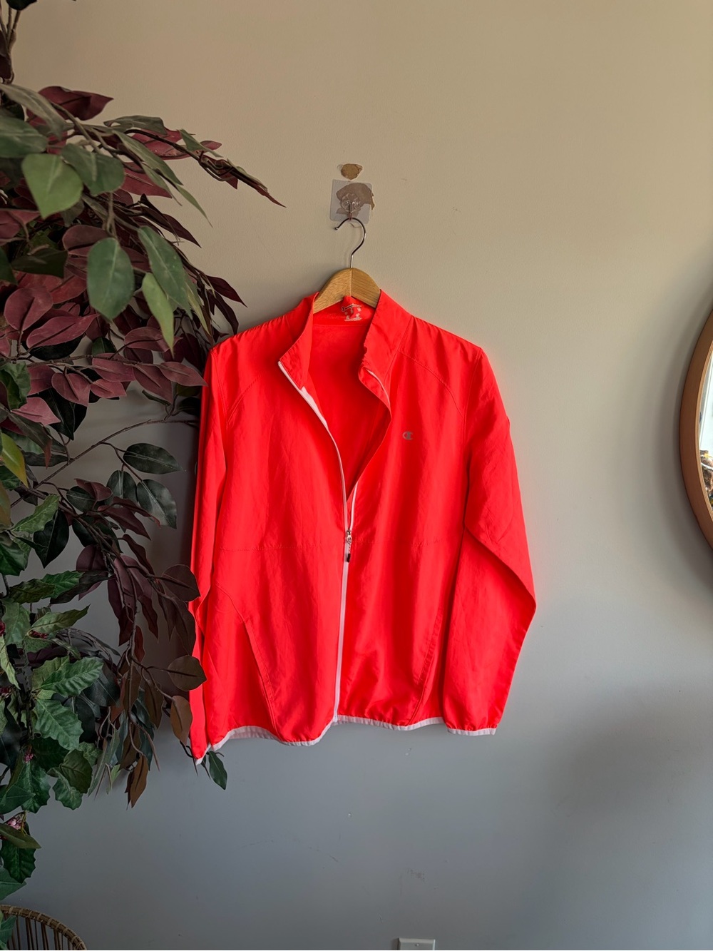 Champion Coral orange Windbreaker Jacket